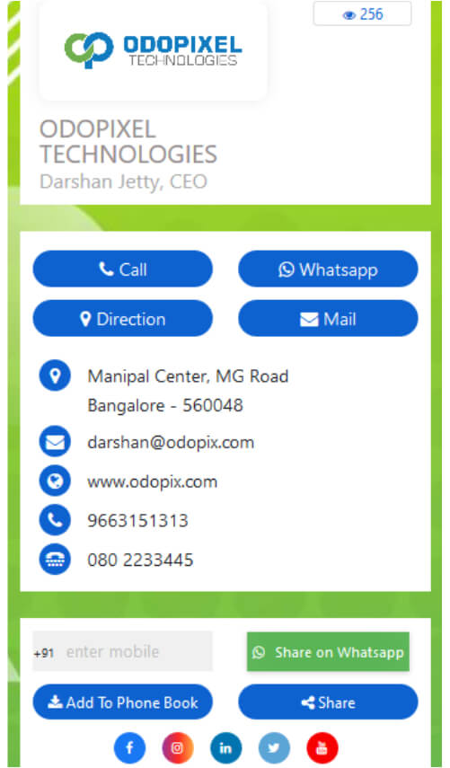 Free Digital Business Cards